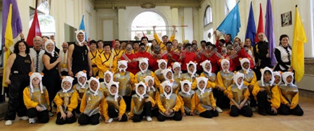 The whole crew of performers for the 2015 Chinese New Years Parade