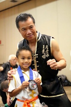 Grand Master Wong with proud student