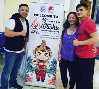 Sifu Mike Lee at Wushu championships in Jakarta Indonesia