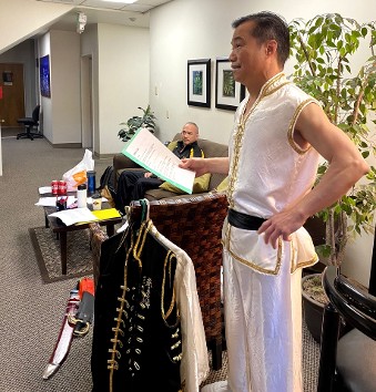 Kung Fu Theater Grand Master Wong practice