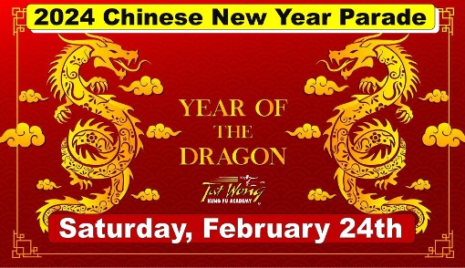 Year of the Dragon New Years Parade banner